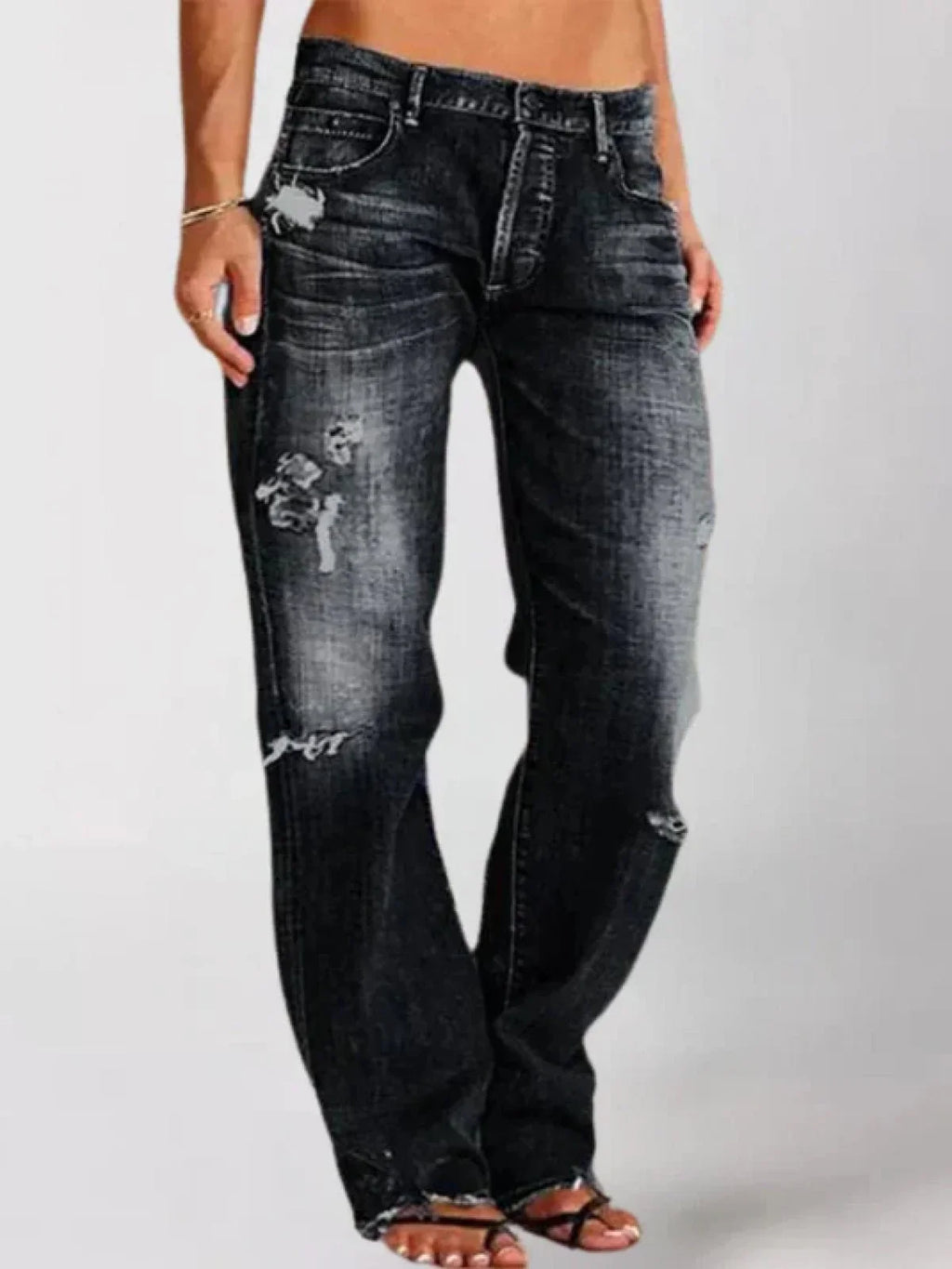 Sienna™ - Stylish Low-Rise Jeans — Allmycloset (view 3)