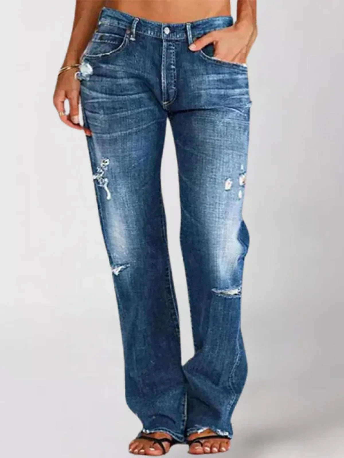 Sienna™ - Stylish Low-Rise Jeans — Allmycloset