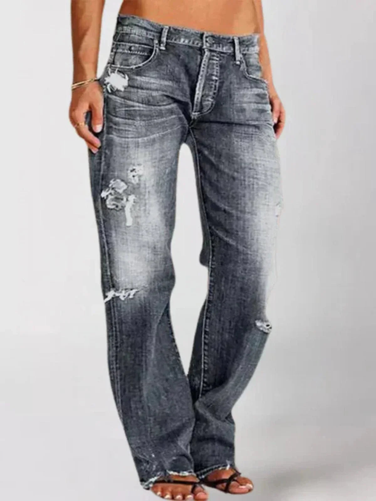 Sienna™ - Stylish Low-Rise Jeans — Allmycloset (view 4)