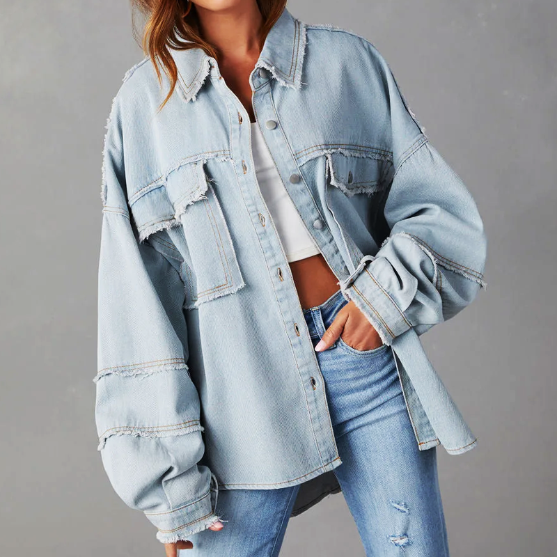 Ella™ - Stylish Denim Jacket — Allmycloset (view 10)