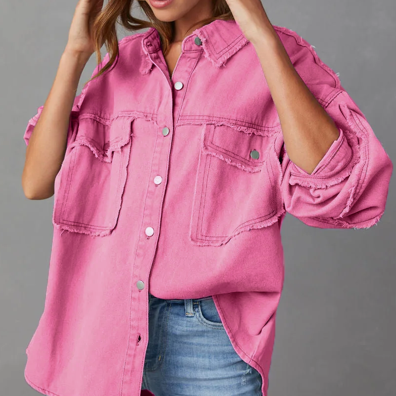 Ella™ - Stylish Denim Jacket — Allmycloset (view 2)