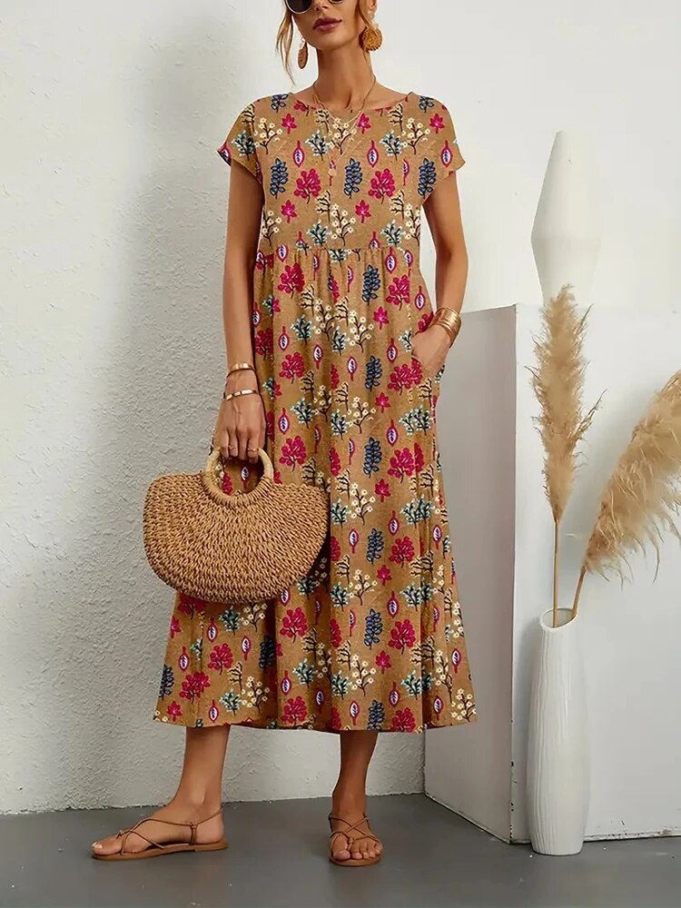 Violet™ - Comfy Cotton Dress — Allmycloset