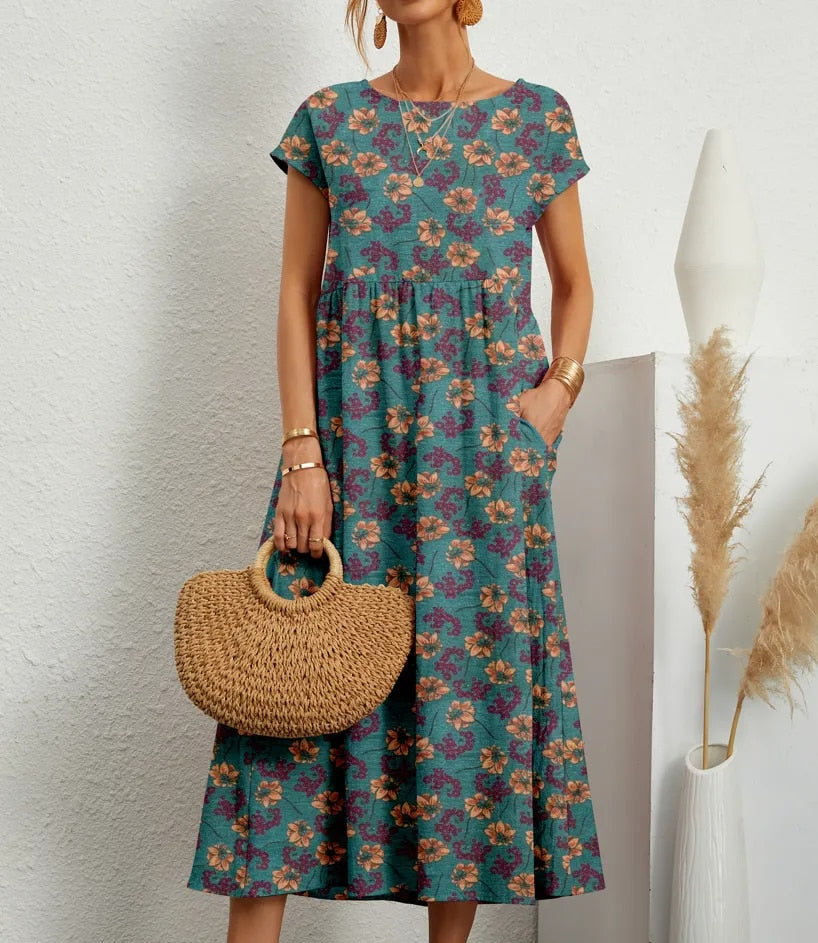 Violet™ - Comfy Cotton Dress — Allmycloset (view 10)
