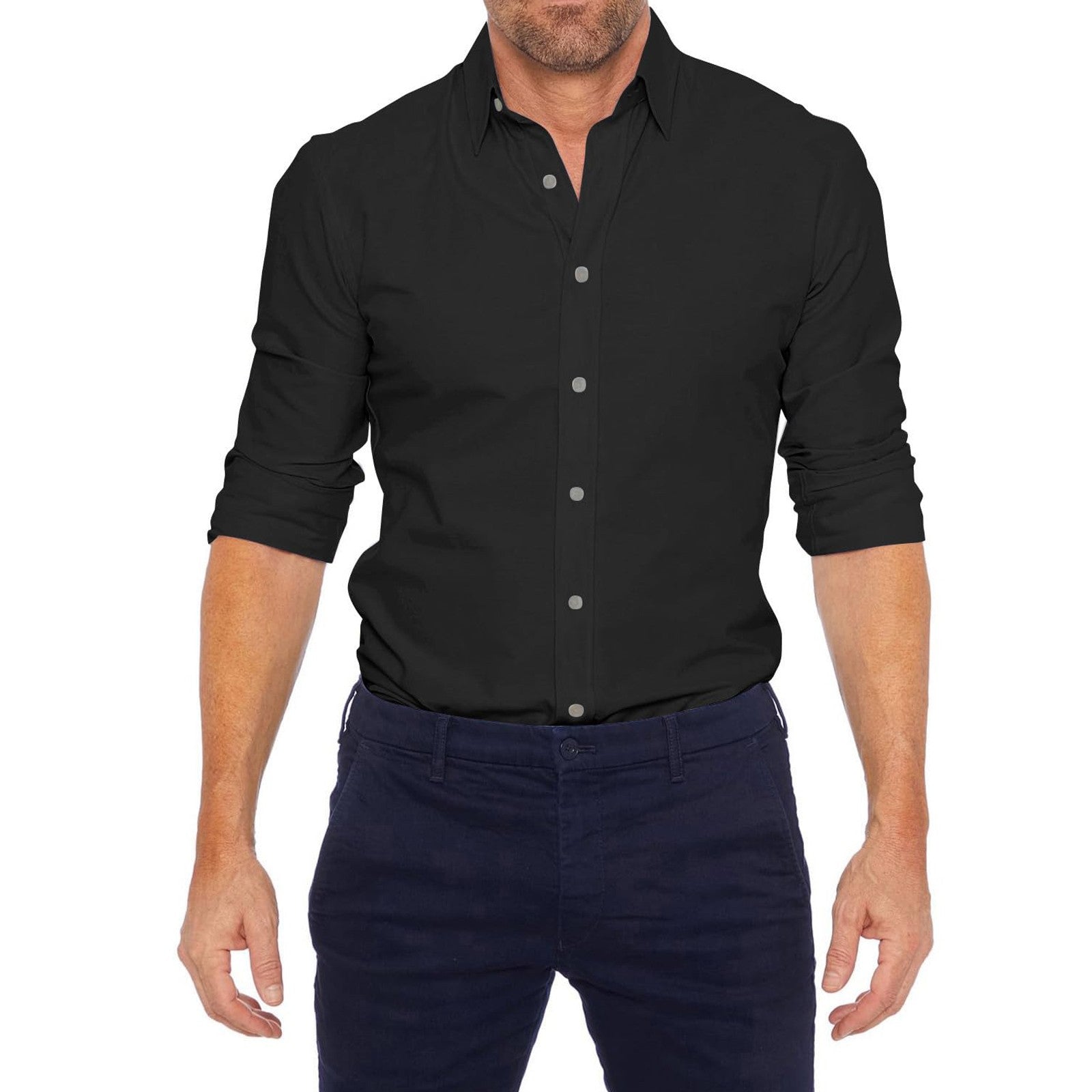 William™ - Men's Shirt with Zip — Allmycloset (view 7)