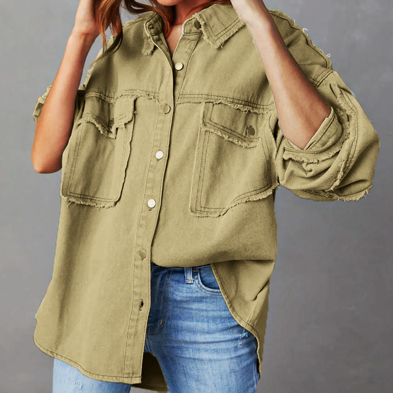 Ella™ - Stylish Denim Jacket — Allmycloset (view 7)