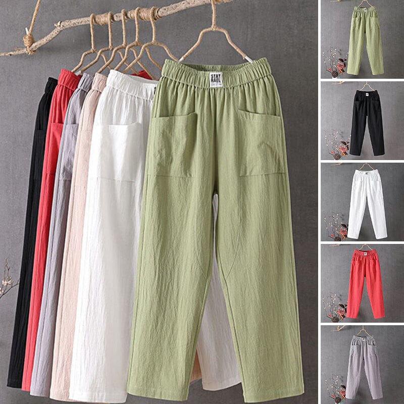 Emma™ - Cotton Linen Pants — Allmycloset