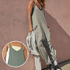 Sarah™ - V-Neck Sling Pocket Jumpsuit — Allmycloset (view 6)