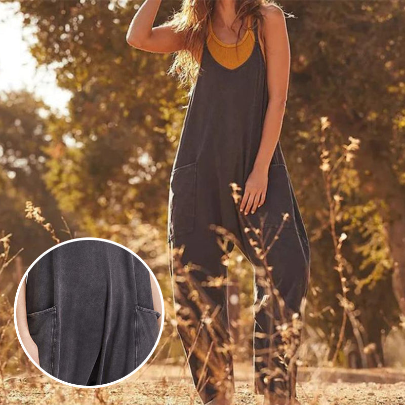 Sarah™ - V-Neck Sling Pocket Jumpsuit — Allmycloset (view 7)
