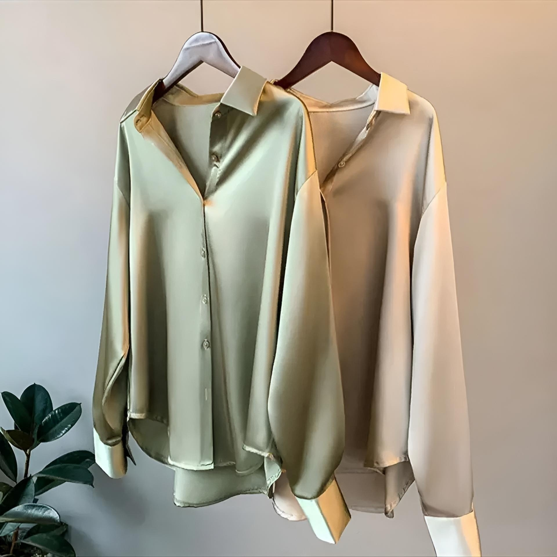 Lily™ - High Quality Satin Blouse — Allmycloset (view 2)