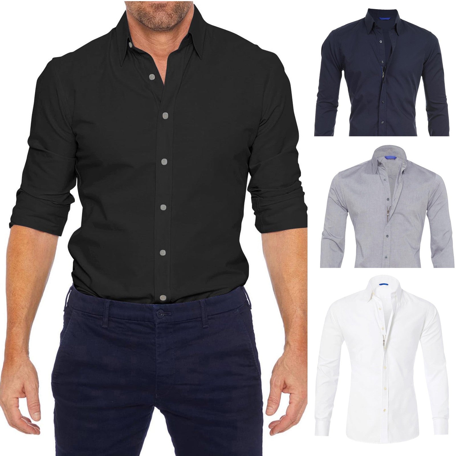 William™ - Men's Shirt with Zip — Allmycloset (view 8)