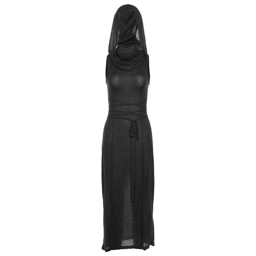 Annabelle™ - Hoodie Sleeveless Maxi Dress — Allmycloset (view 2)