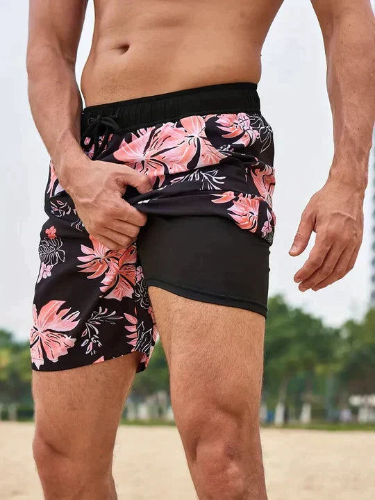 Men's Shorts Drawstring Printed | Swim