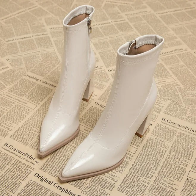 Amelia - Luxury Velvet Winter Boots with Pointed Toe — Allmycloset (view 4)