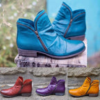 Giulia™ - Leather Boots with Zipper — Allmycloset (view 8)