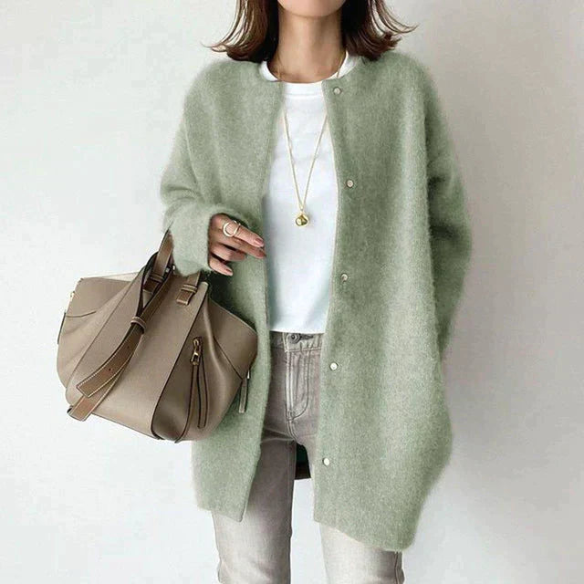 Mia™ - Loose Vintage Cardigan Vest — Allmycloset (view 6)