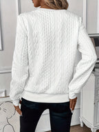 Women's Half-Zip Jumper with Ring Pull | Ribbed Hem
