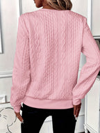 Women's Half-Zip Jumper with Ring Pull | Ribbed Hem
