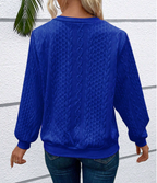 Women's Half-Zip Jumper with Ring Pull | Ribbed Hem