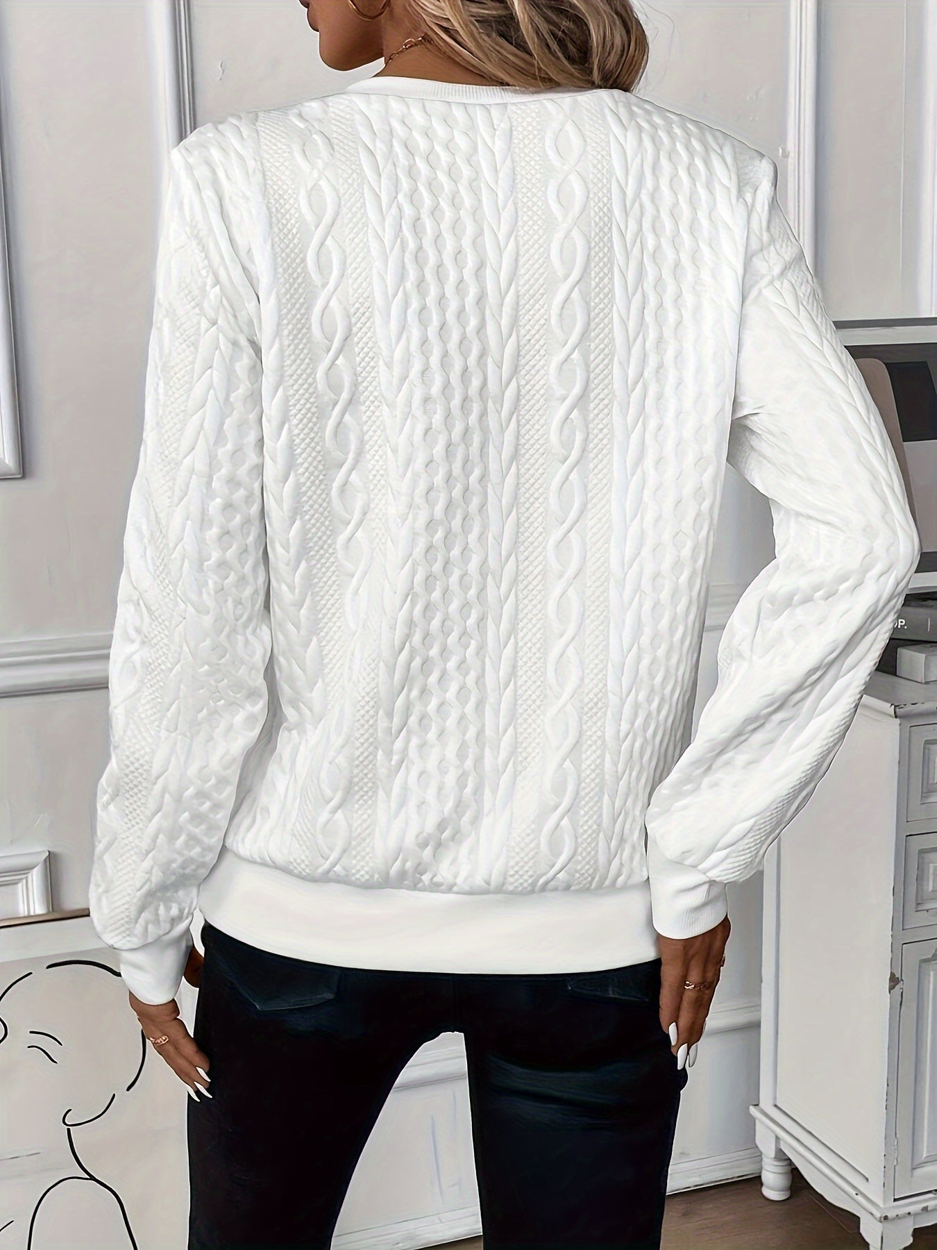 Women's Half-Zip Jumper with Ring Pull | Ribbed Hem